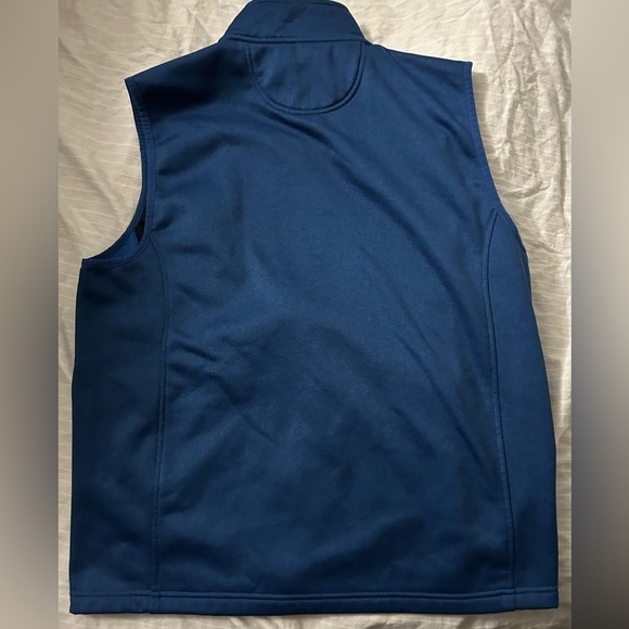 IZOD Mens Blue Full Zip Spectator Fleece Vest Size M - Picture 5 of 5